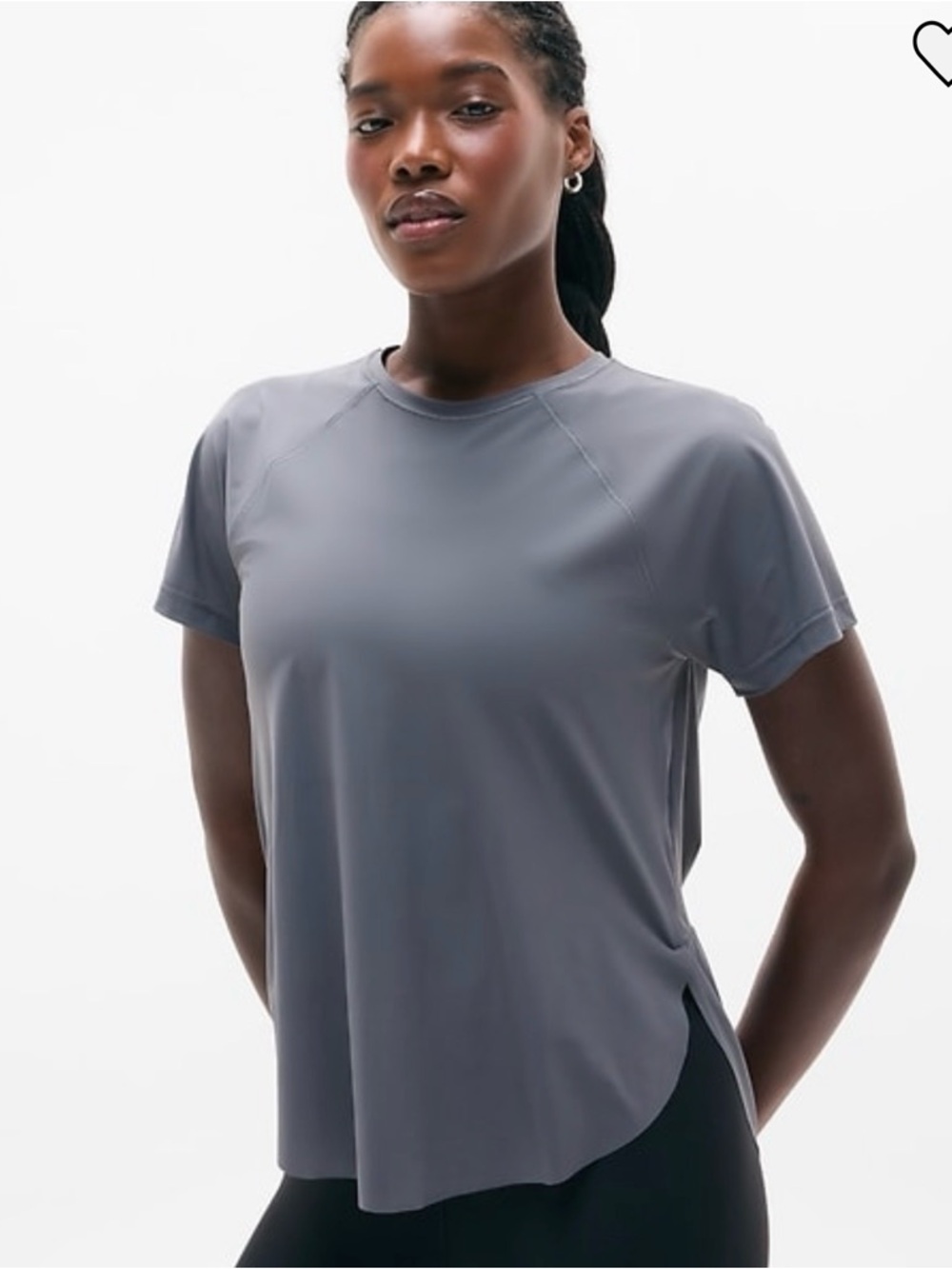 Athleta Ultimate Mesh Tee - grey - 3x